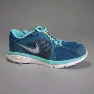 Nike Dual Fusion Womens Sz 8  Livestrong Running Shoe Green/Teal Breathable